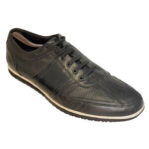 Kenneth Cole Shoes Take Notice Sneaker Black Leather Comfort Oxford Men's Size 1